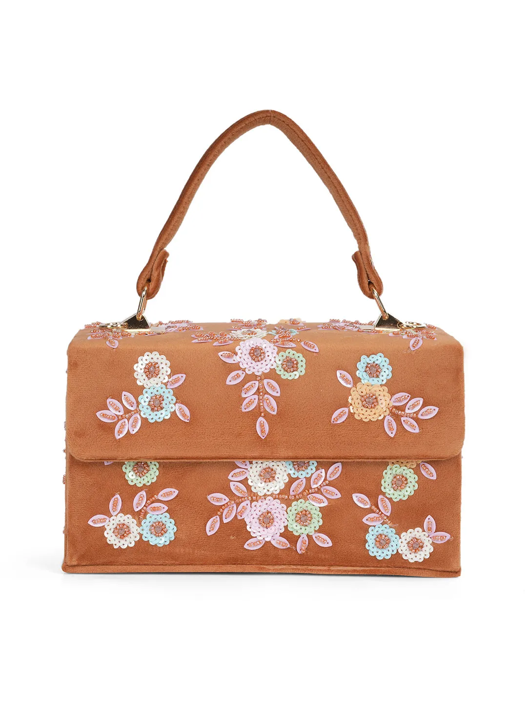 NR Tan Mdf Flap Bag