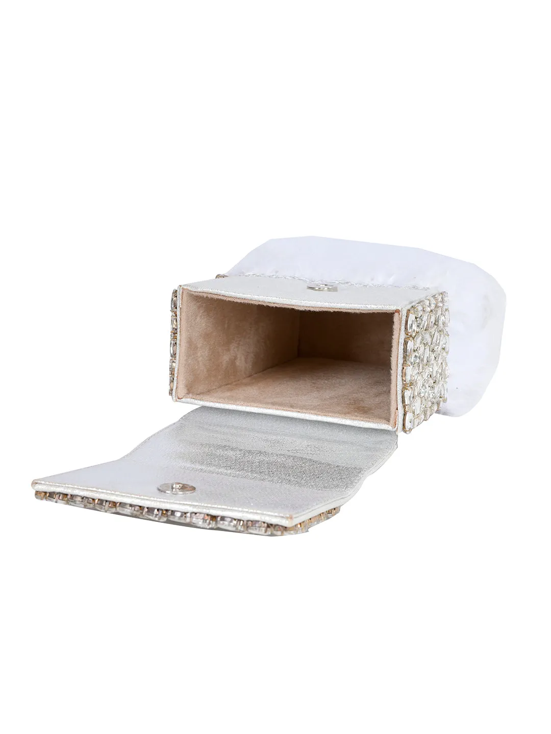 NR White Feather Bag