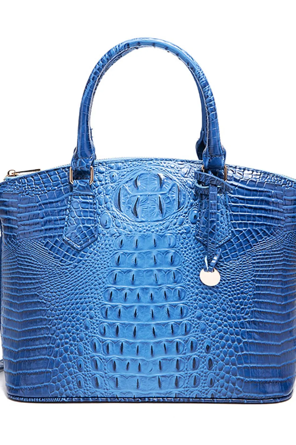 Ombre Satchel Croc Embossed Handbag