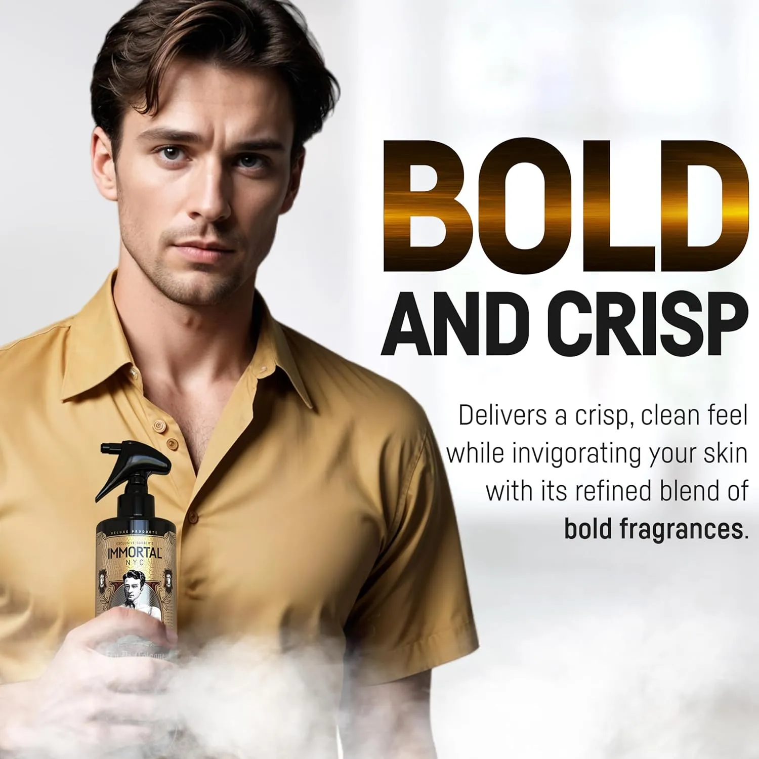 One Million Dollars Cologne, 17 oz. After Shave Spray Premier Men's Cologne, - Exclusive Barbers - Softens Skin - Refreshes/disinfects and Relieves Face and Skin - Moisturizing Formula After Shaving
