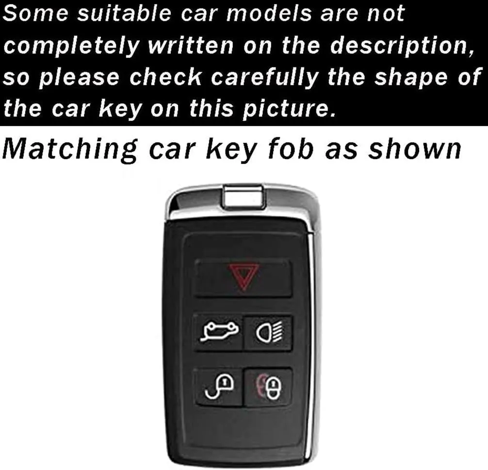 ontto Suede Leather Key Fob Cover Soft and Durable Warm Key Skin Full Protector Fit for Land Rover 2020-up Smart Car Key Holder Fit for Range Rover Sport Evoque Velar Discovery Key Remote Light Grey