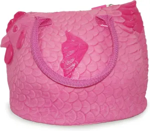 Original Fashion Pink Chicken Handbag Cute Hen Purse Tote Bag Novelty for Women.