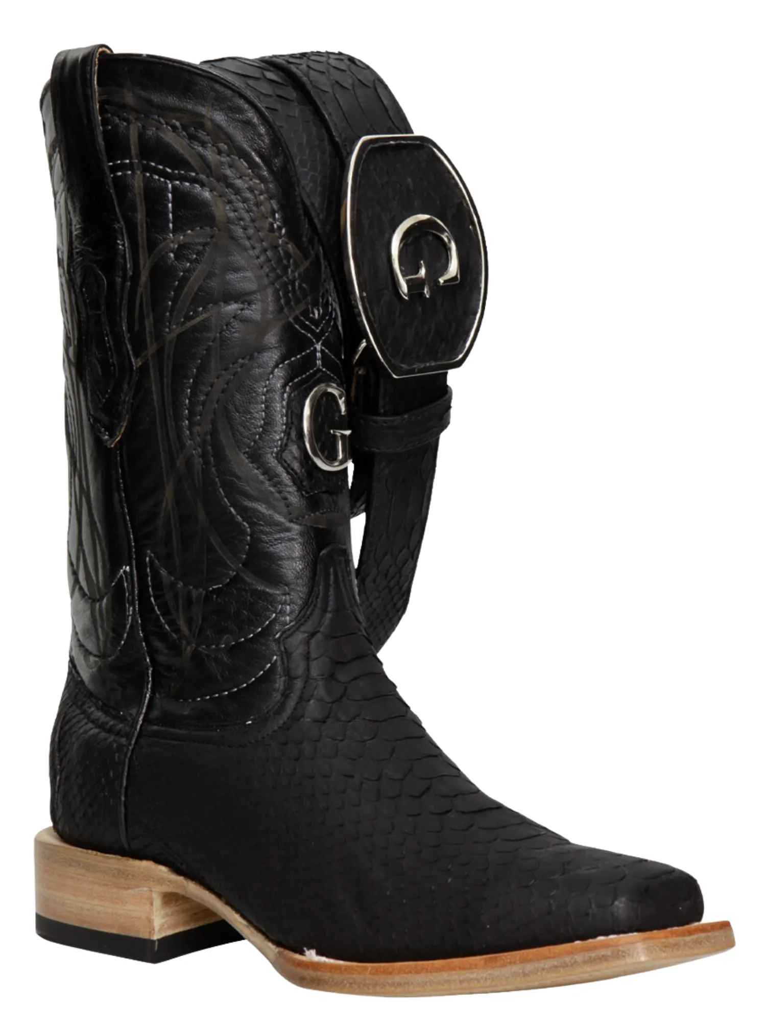 Original Python Exotic Cowboy Boots for Men 'El General' - ID: 45089