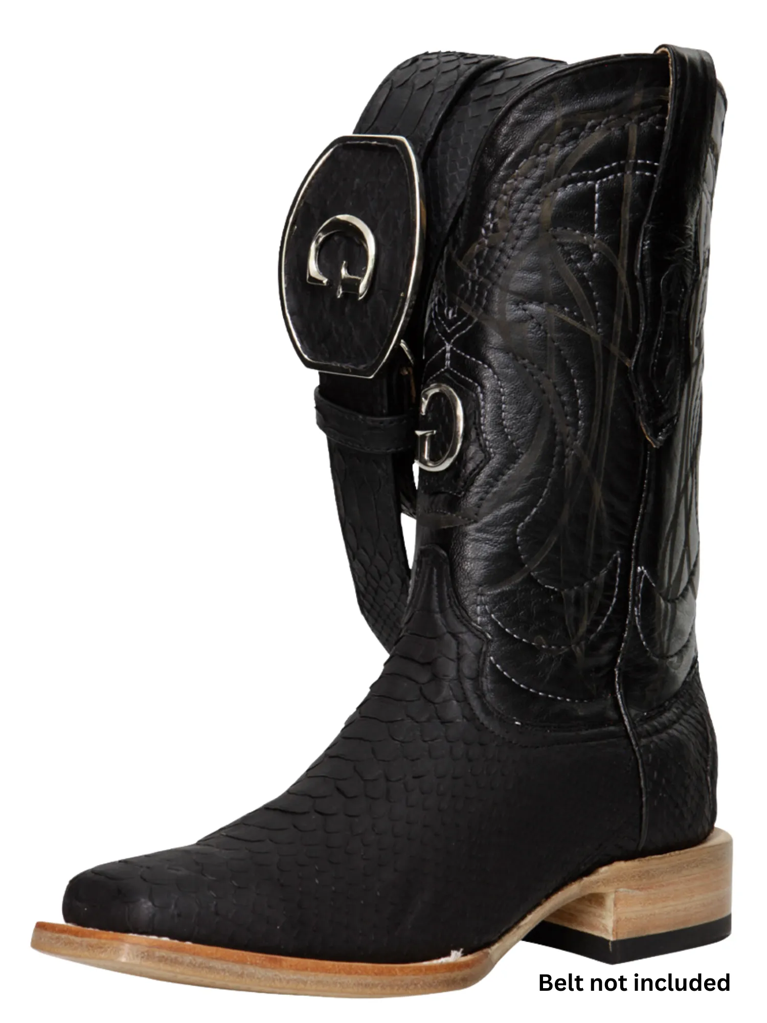 Original Python Exotic Cowboy Boots for Men 'El General' - ID: 45089