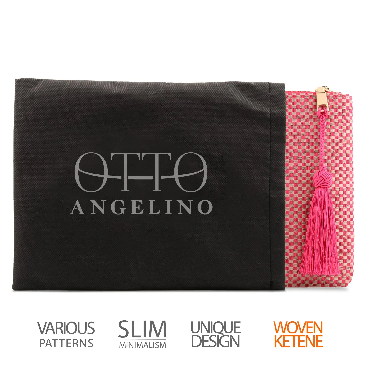 Otto Angelino Designer Women’s Bohemian Clutch Purse - Multiple Slots Money, Cards, Smartphone - Ultra Slim