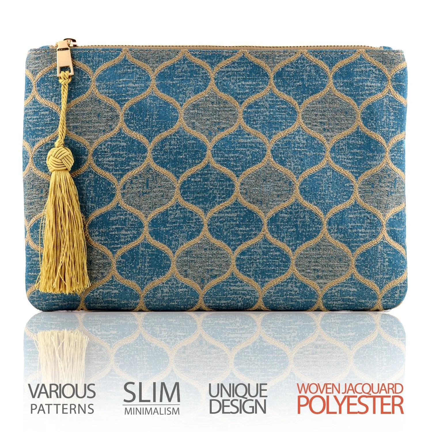 Otto Angelino Designer Women’s Bohemian Clutch Purse - Multiple Slots Money, Cards, Smartphone - Ultra Slim