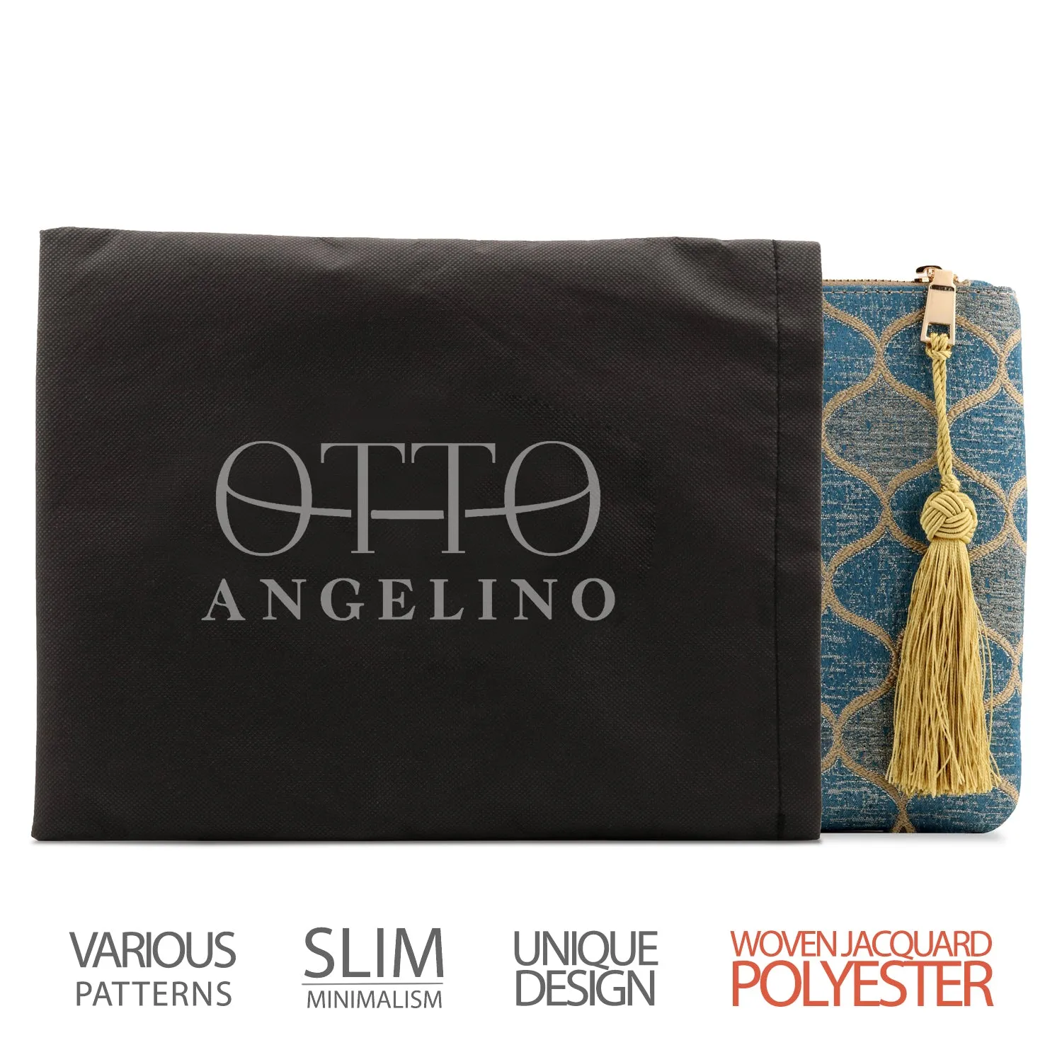 Otto Angelino Designer Women’s Bohemian Clutch Purse - Multiple Slots Money, Cards, Smartphone - Ultra Slim