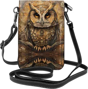 Owl Beliefs Crossbody Bag For Women Leather Cellphone Shoulder Purses Fashion Travel Designer Wallet