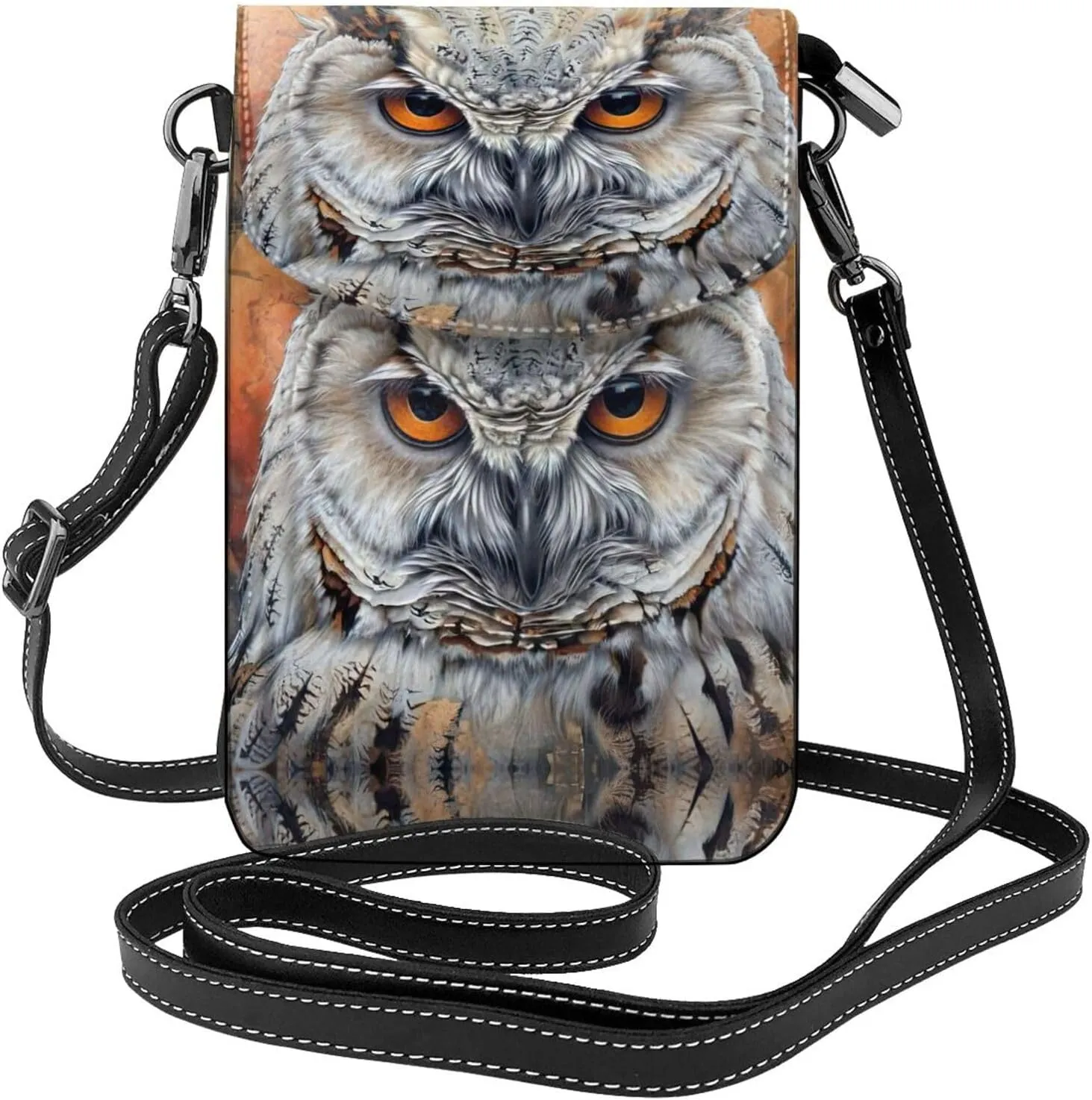 Owl Beliefs Crossbody Bag For Women Leather Cellphone Shoulder Purses Fashion Travel Designer Wallet