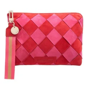 Paige Clutch - Cherry Weave
