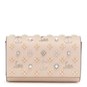 Paloma beige Loubinthesky clutch