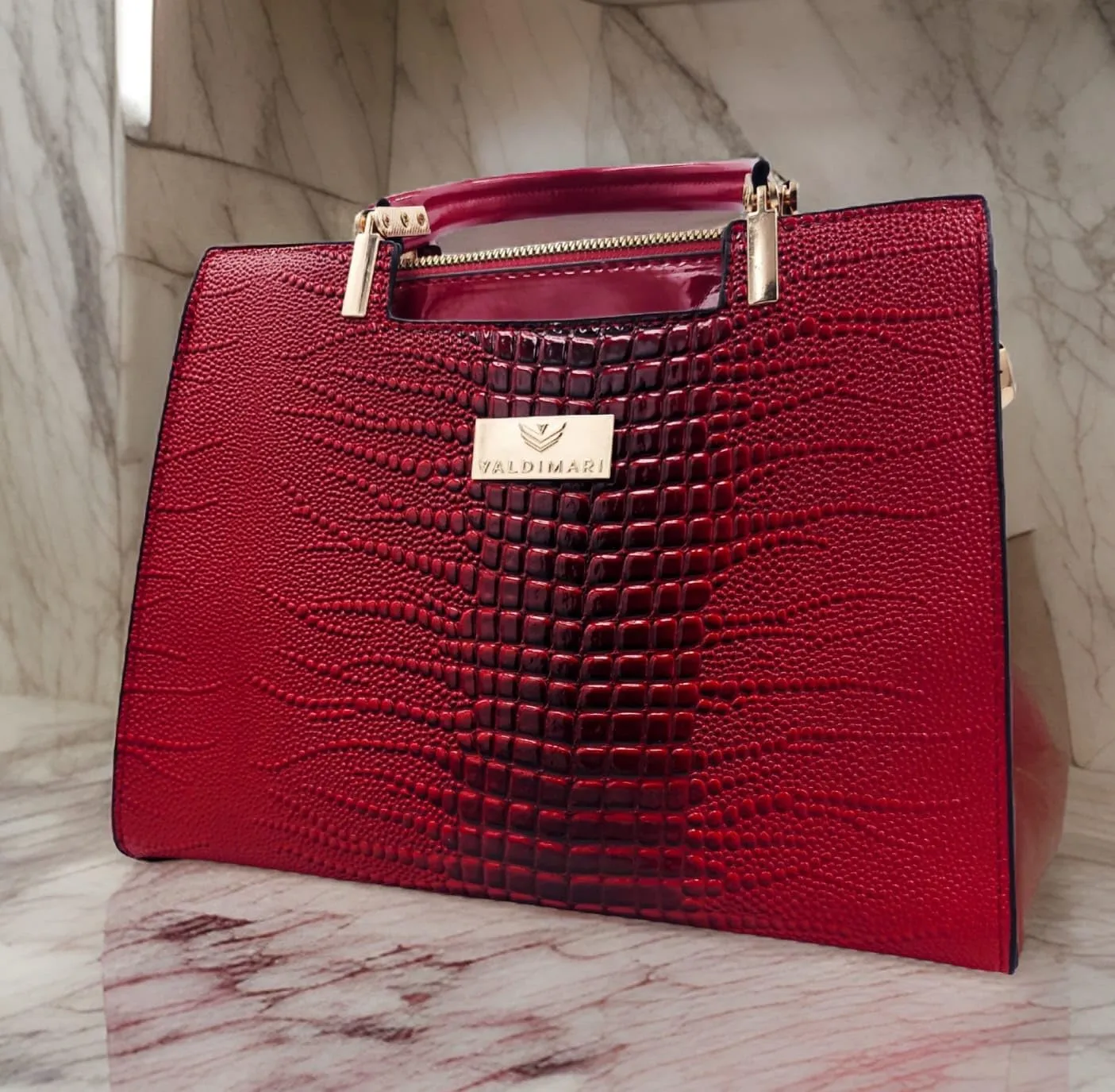 Patent Leather Hand and Shoulder Bag