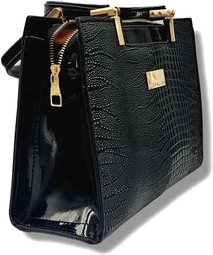 Patent Leather Hand and Shoulder Bag