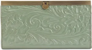 Patricia Nash Cauchy Tooled Sage Wallet