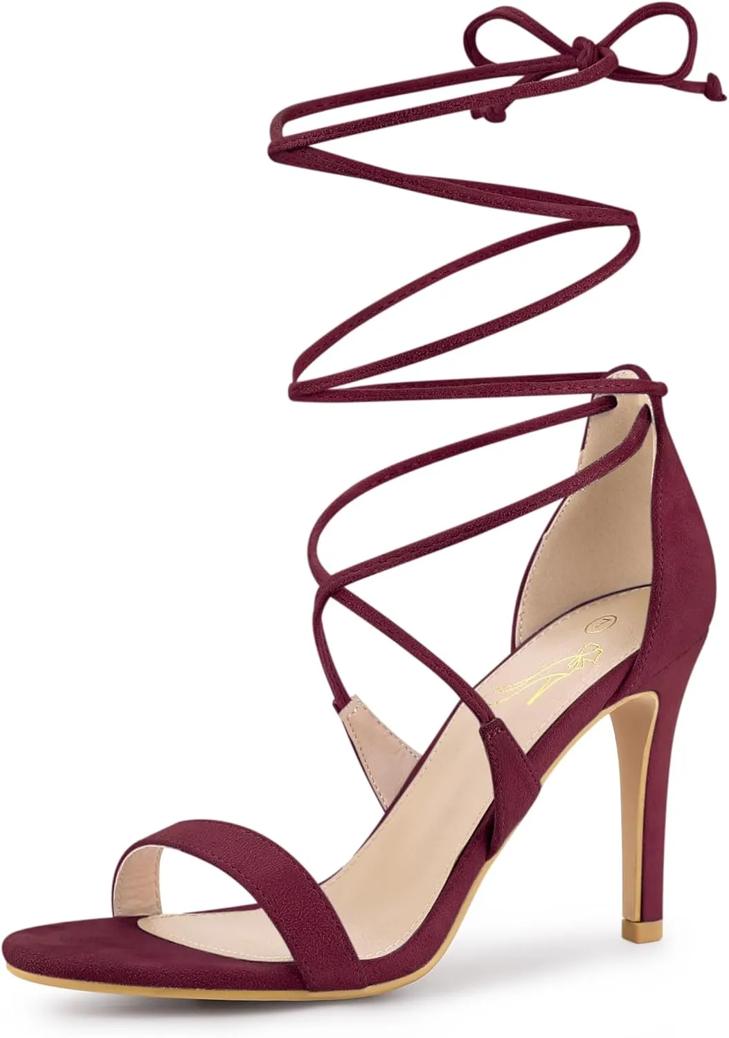 Perphy Strappy Stiletto High Heels Lace Up Sandals for Women