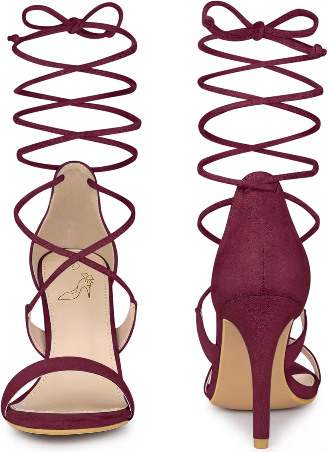 Perphy Strappy Stiletto High Heels Lace Up Sandals for Women