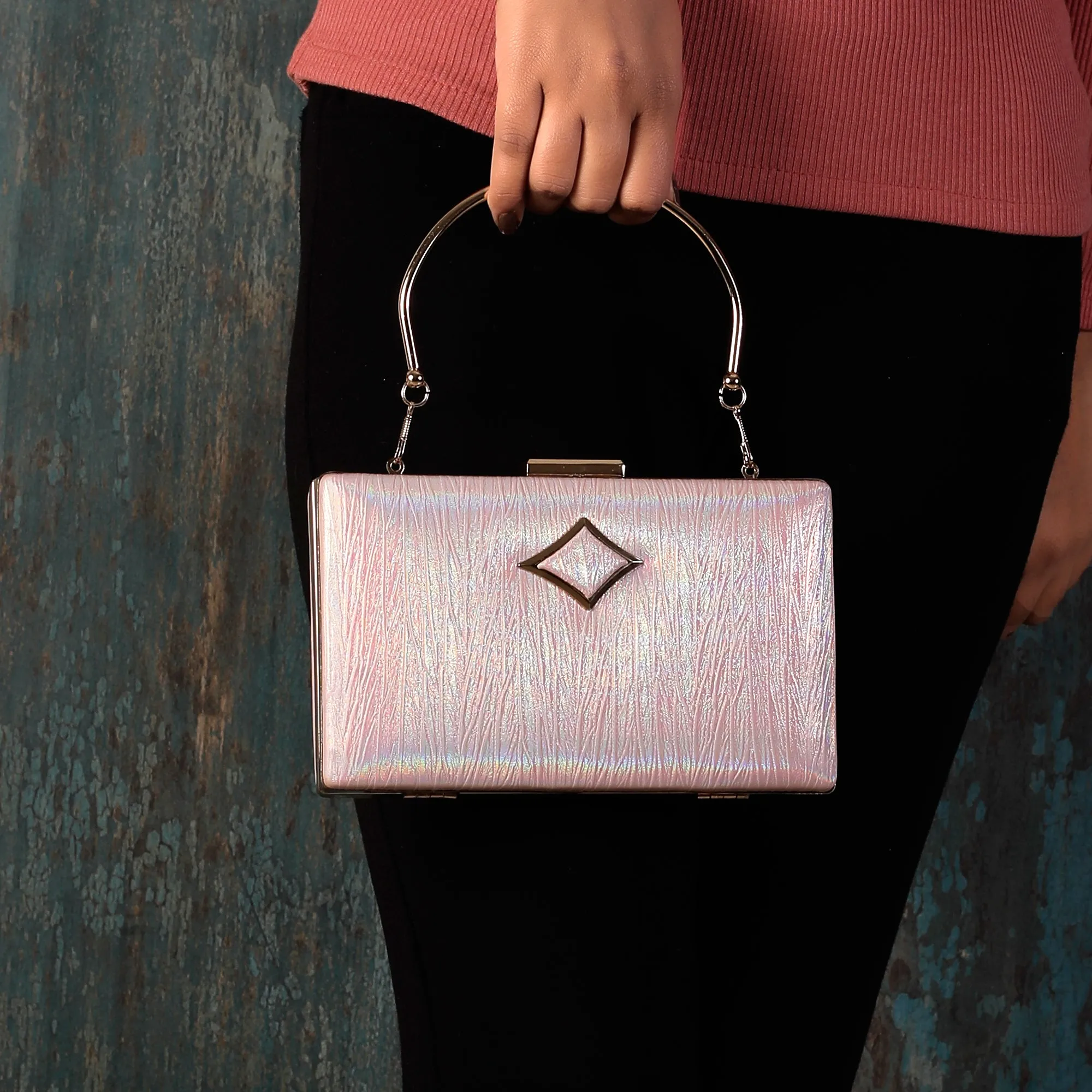 Pink Splash of Plushness Clutch