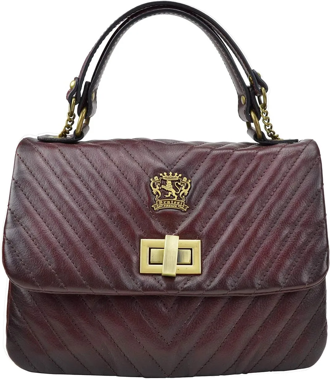 Pratesi Leather, Leather Bag for Woman Pian di Melosa B310/V in cow leather