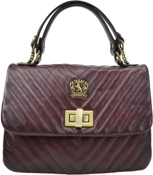 Pratesi Leather, Leather Bag for Woman Pian di Melosa B310/V in cow leather