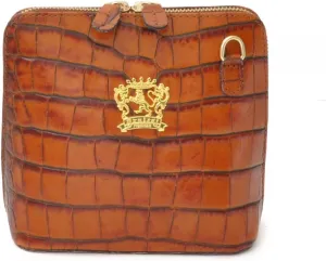 Pratesi Leather, Leather Bag for Women Volterra King in real leather - King Cognac