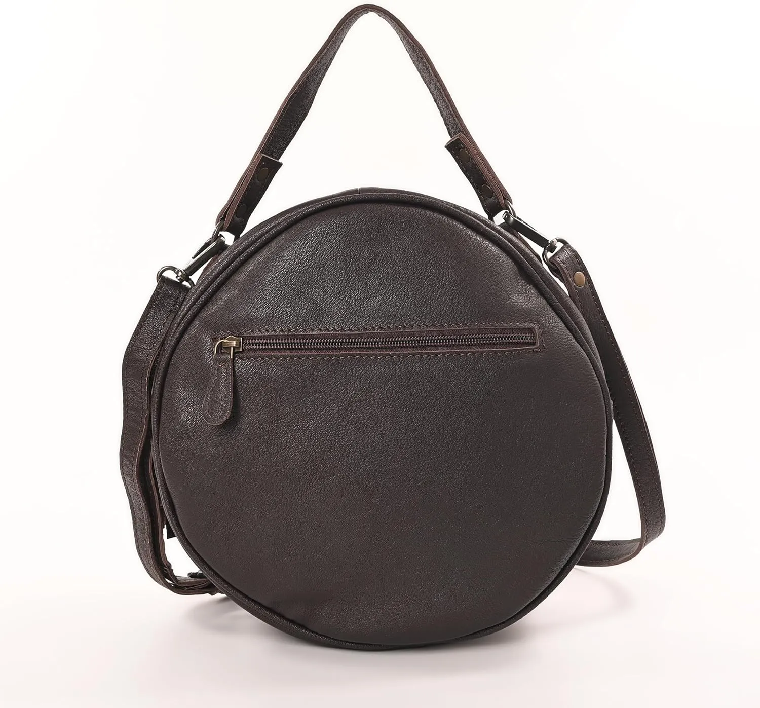Premium Handtooled Leather Round Western Crossbody Bag Purses For Women