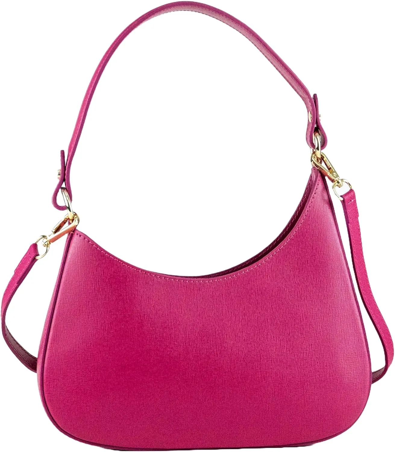 Premium Italian Leather Handmade in Florence, Italy. Small Handbags for Women with Detachable Strap Made in Italy