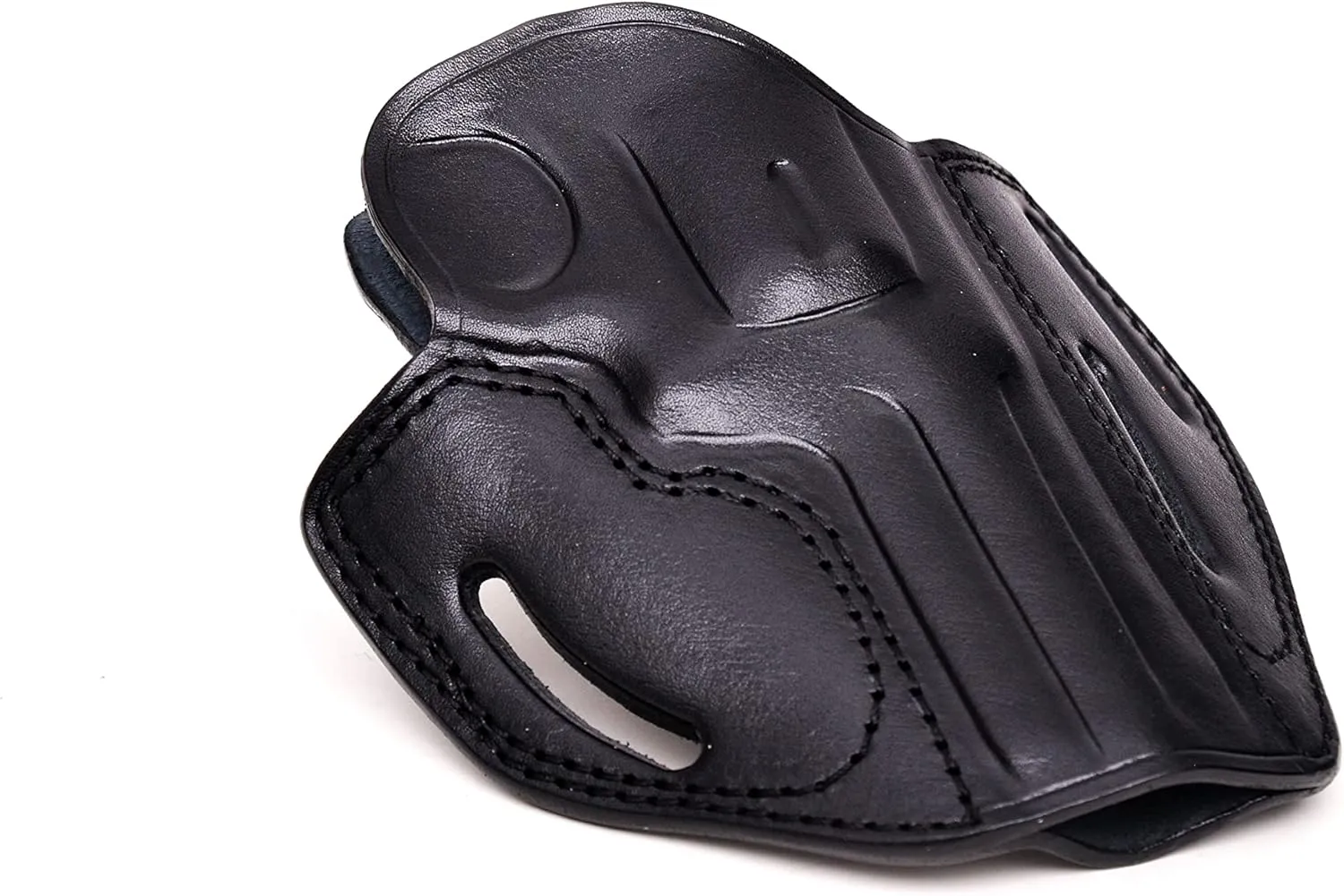 Premium Leather Belt Holster fits Colt King Cobra or Colt Python, Handcrafted, 3 Slot Pancake, Fast Draw, Right Handed, PulsarHolster