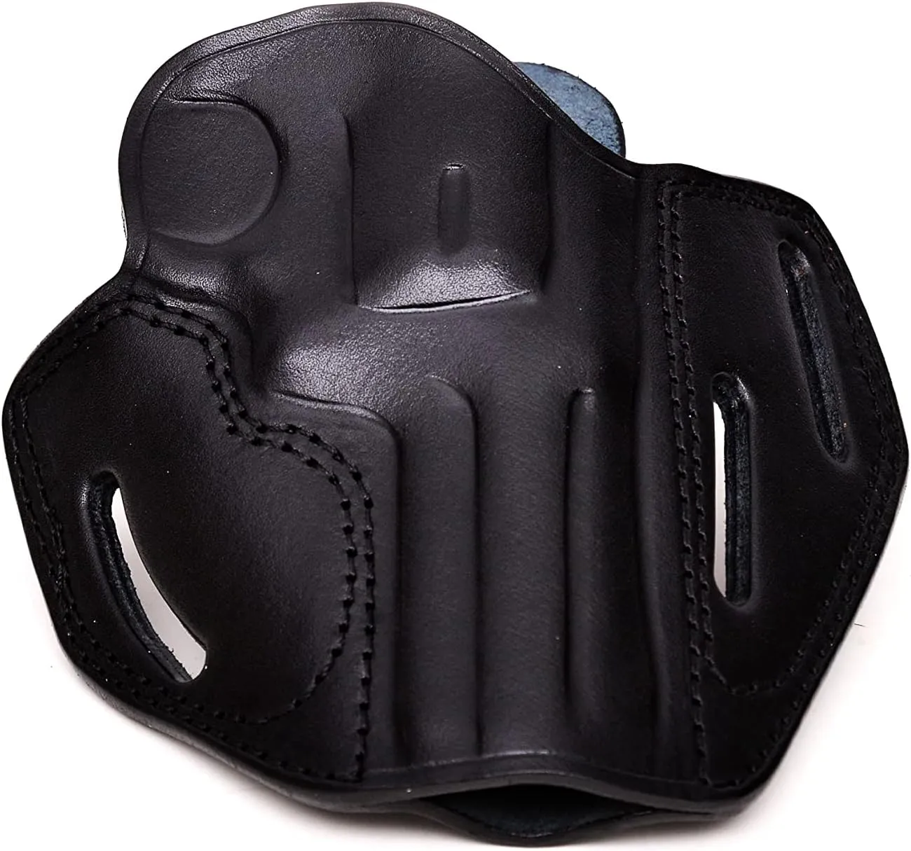 Premium Leather Belt Holster fits Colt King Cobra or Colt Python, Handcrafted, 3 Slot Pancake, Fast Draw, Right Handed, PulsarHolster