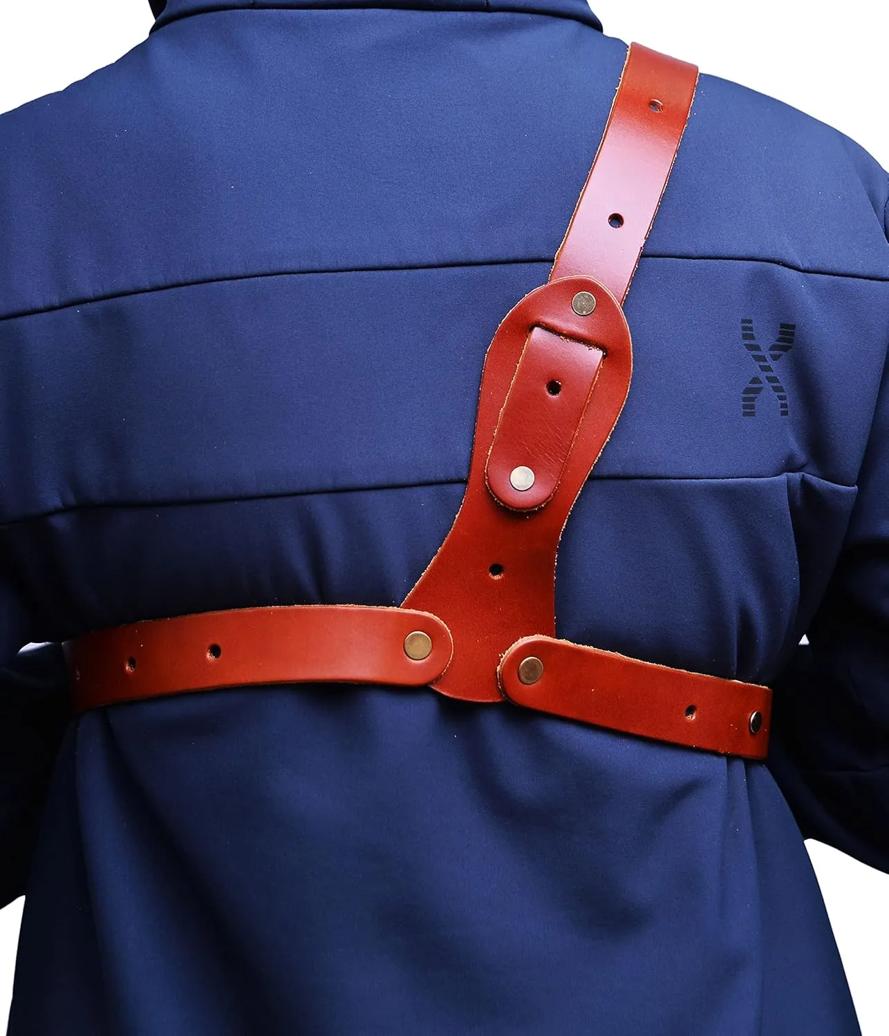 Premium Leather Chest Holster fits Colt King Cobra or Colt Python, Handcrafted, Mag Pouch, Right Handed, PulsarHolster