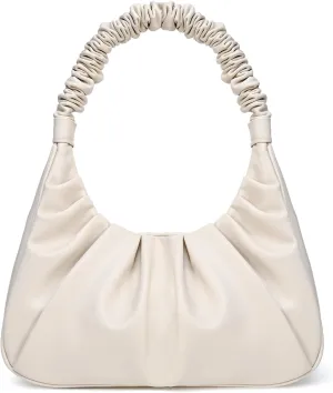 PS PETITE SIMONE Shoulder Handbag for Women Fashion Ruched Shoulder Hand Purse Sofii Clutch Hobo Bag Trendy Purse for Lady