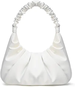 PS PETITE SIMONE Shoulder Handbag for Women Fashion Ruched Shoulder Hand Purse Sofii Clutch Hobo Bag Trendy Purse for Lady