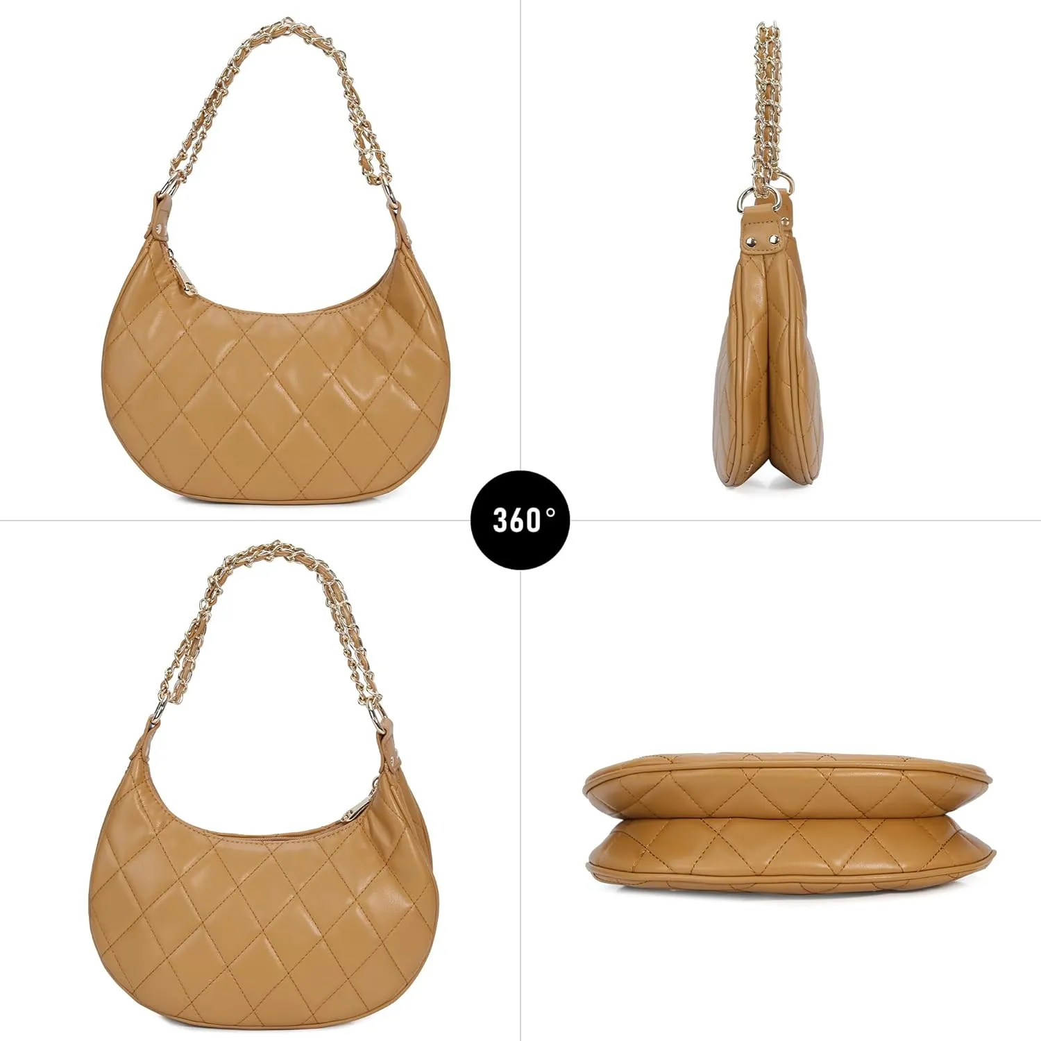 Purse Shoulder bag for women, Cute Mini Clutch Zipper Hobo Tote Handbags
