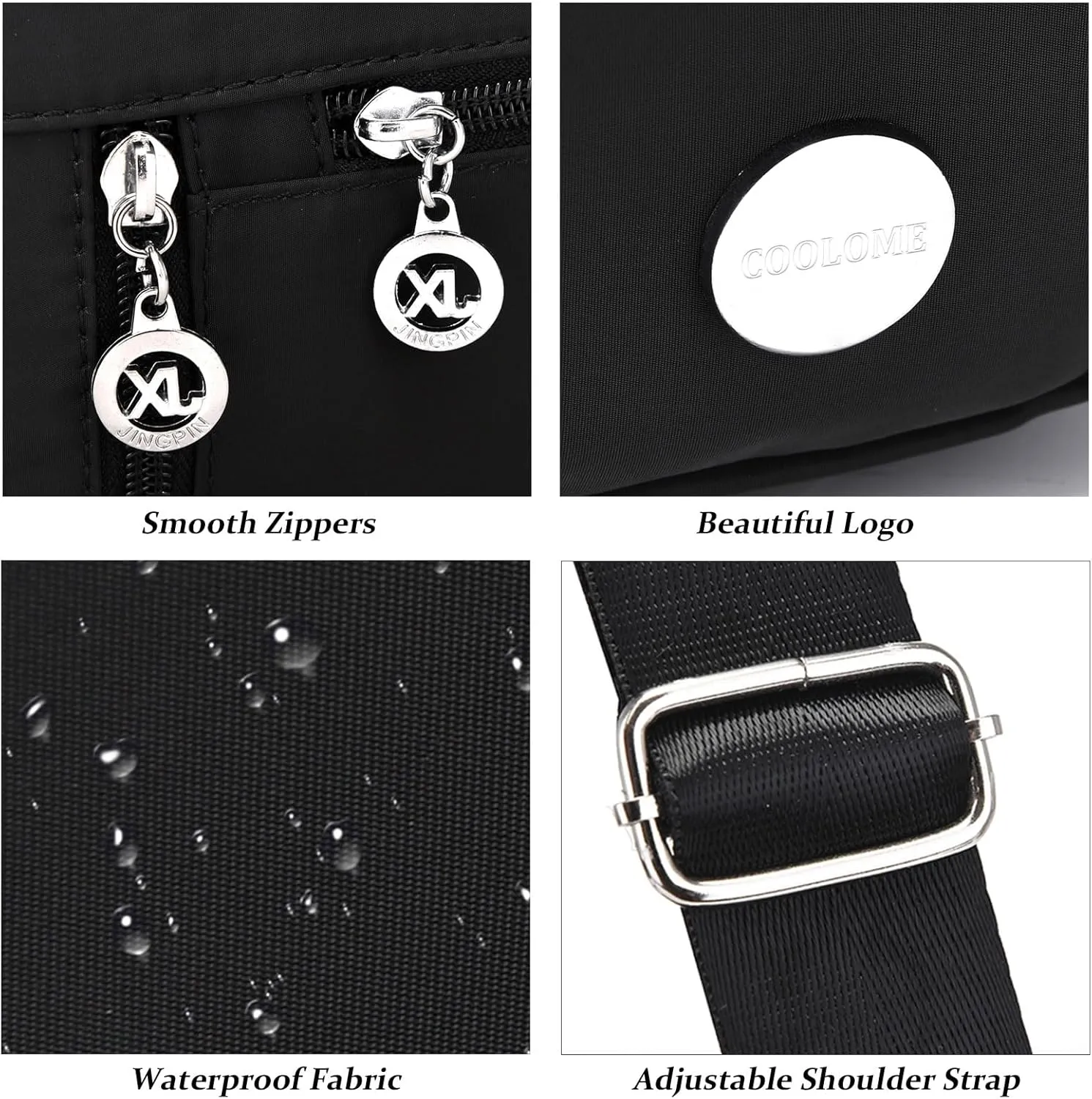 Purses for Women CrossBody Bag Waterproof Tote Shoulder Handbag Multiple Pockets Nylon Messenger Bag Fashion Tote Bag