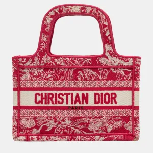 quality Embroidered Top Dior Order now All-in-one solution Tote Book Mini Red