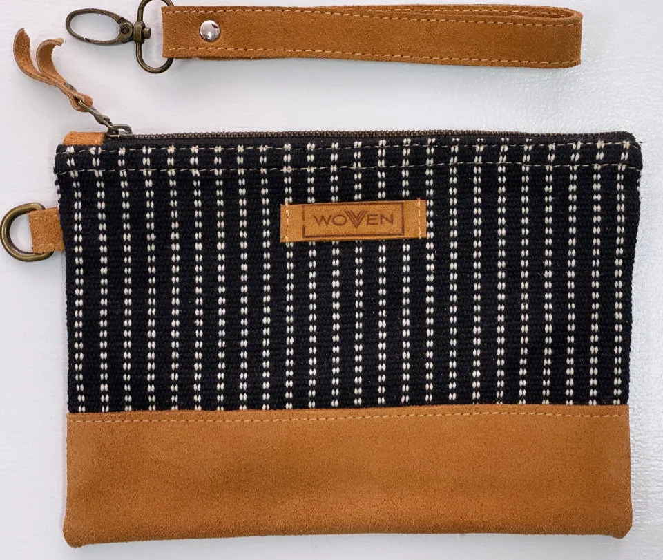 "woven" fair-trade clutch purse