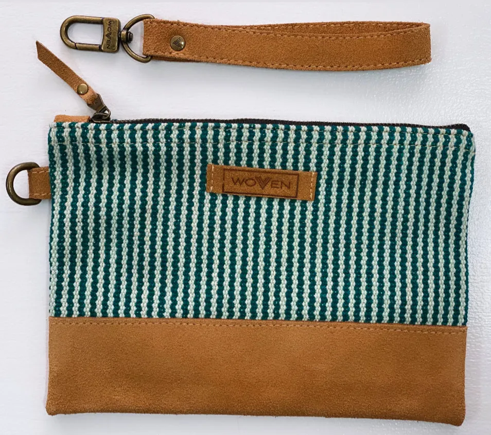 "woven" fair-trade clutch purse