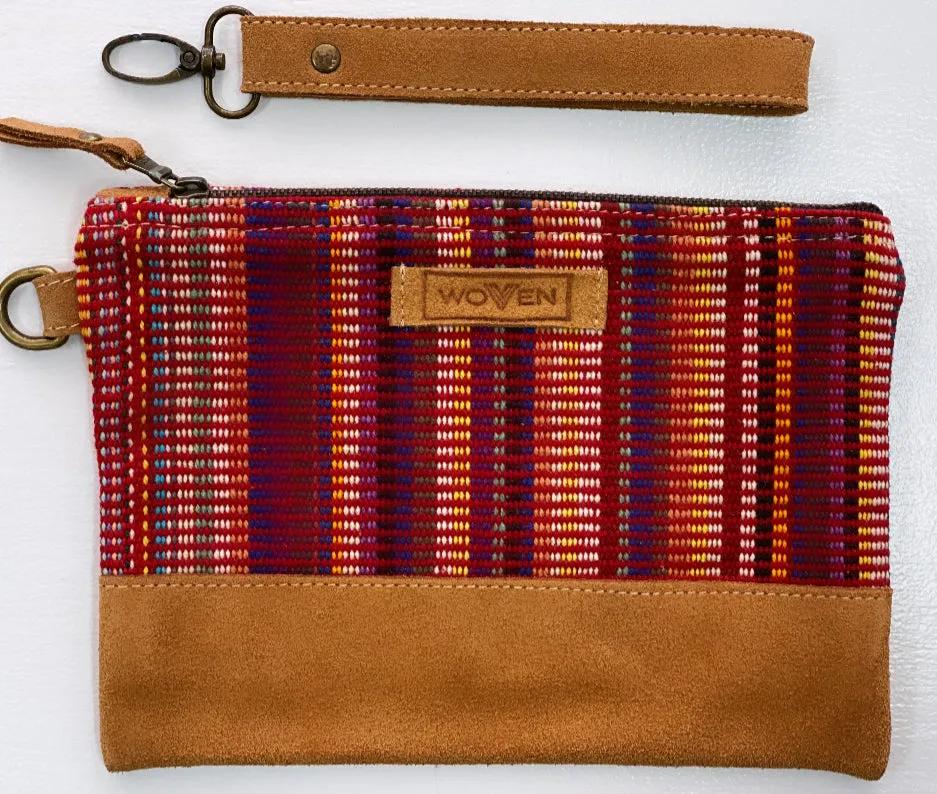 "woven" fair-trade clutch purse