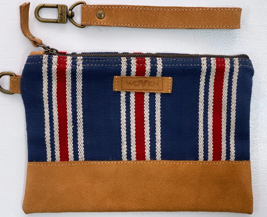 "woven" fair-trade clutch purse