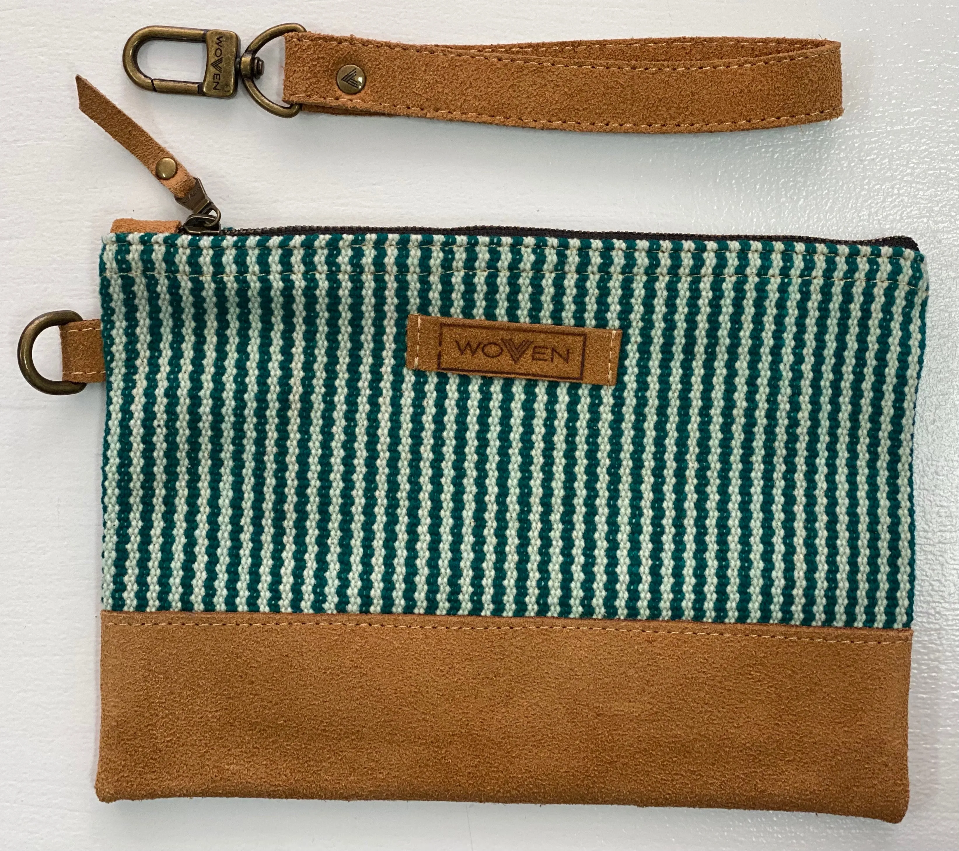 "woven" fair-trade clutch purse