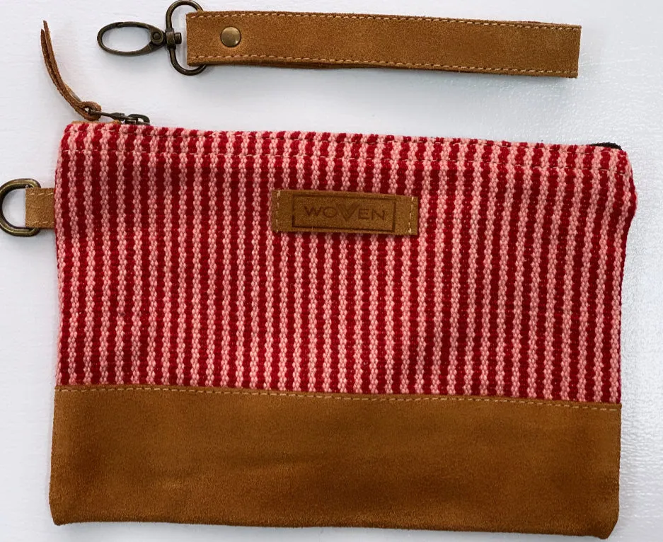 "woven" fair-trade clutch purse