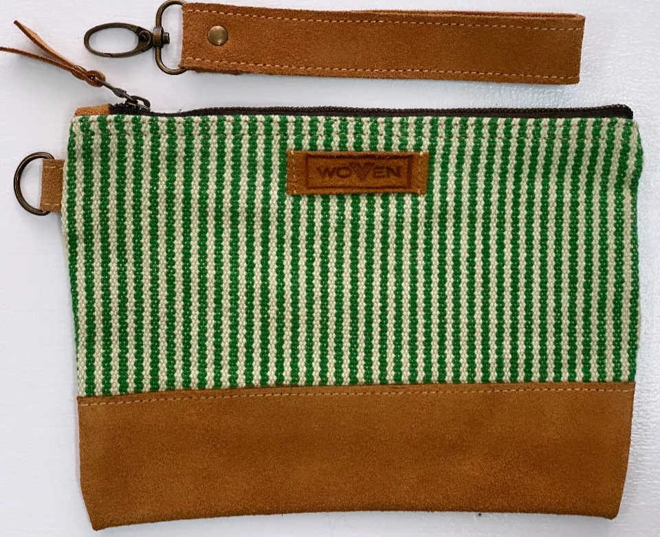 "woven" fair-trade clutch purse