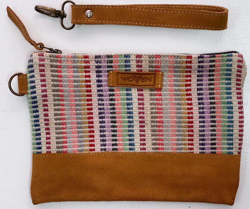 "woven" fair-trade clutch purse