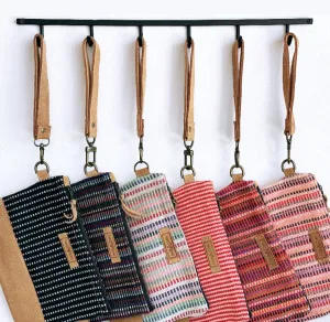 "woven" fair-trade clutch purse