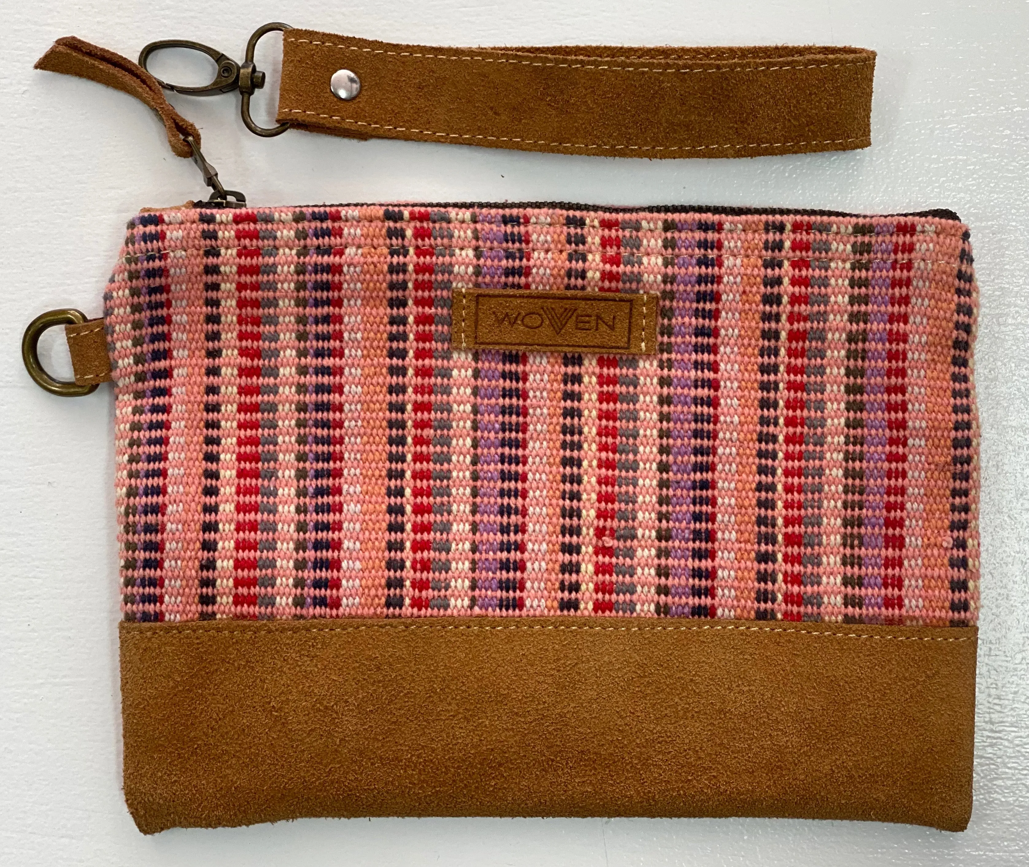 "woven" fair-trade clutch purse