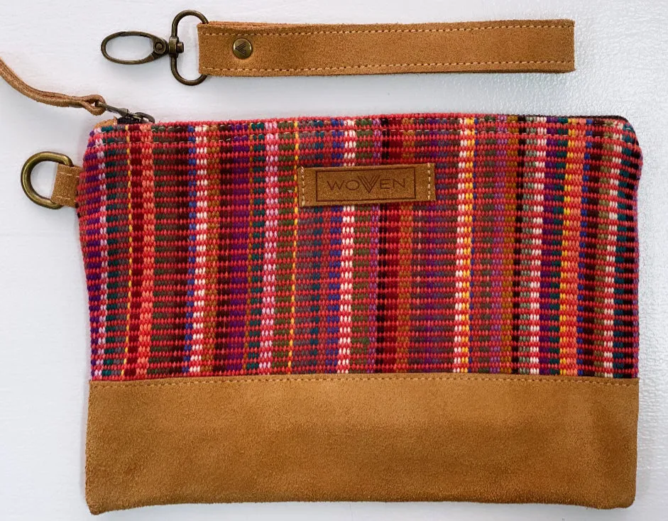 "woven" fair-trade clutch purse