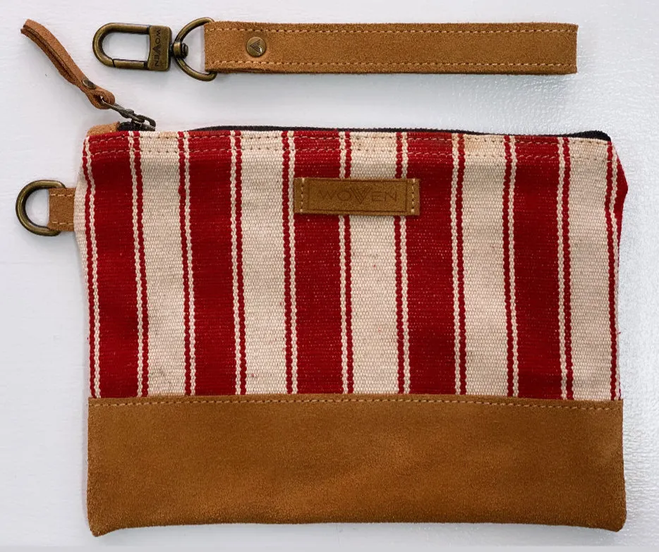 "woven" fair-trade clutch purse