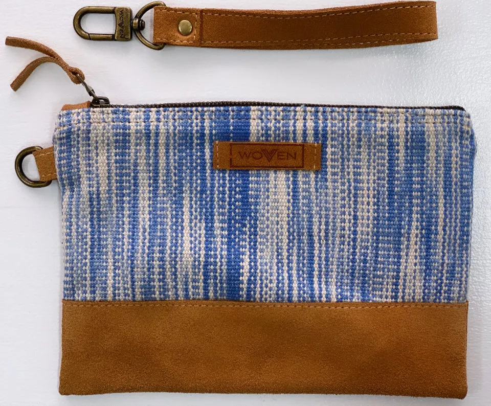 "woven" fair-trade clutch purse