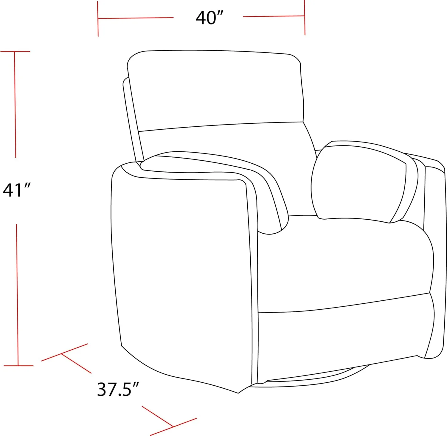 Radius - Florence Ivory - Powered by Freemotion Power Cordless Swivel Glider Recliner