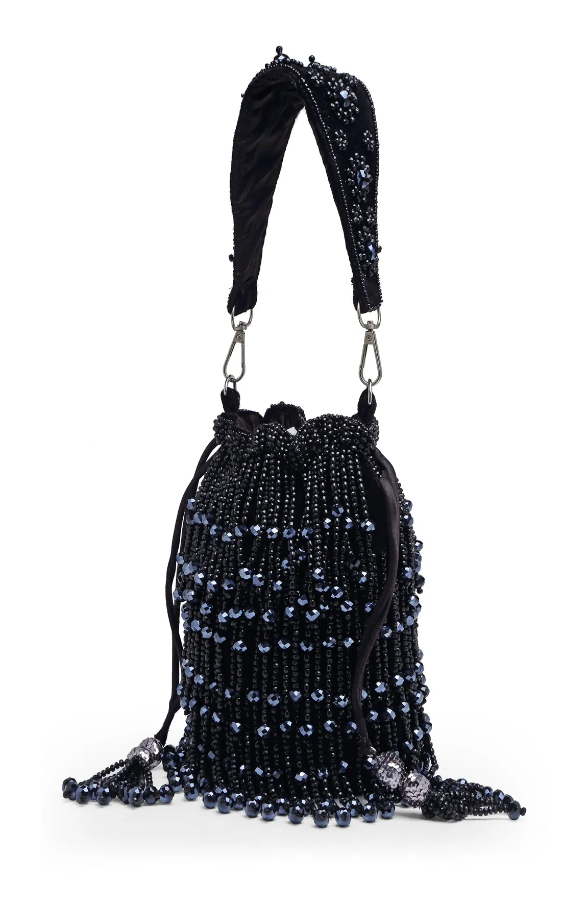 Rain Drop Potli in Black