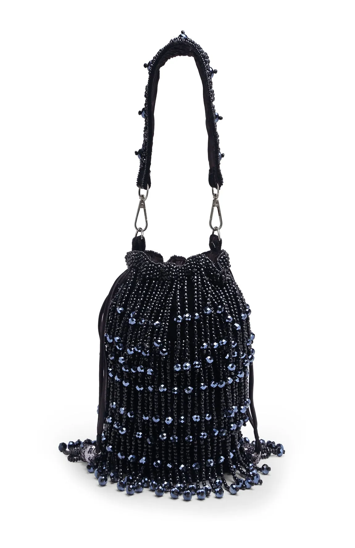 Rain Drop Potli in Black